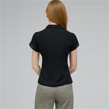 ウォッシャブルでアイロン不要のジョーゼットブラウス image number 1