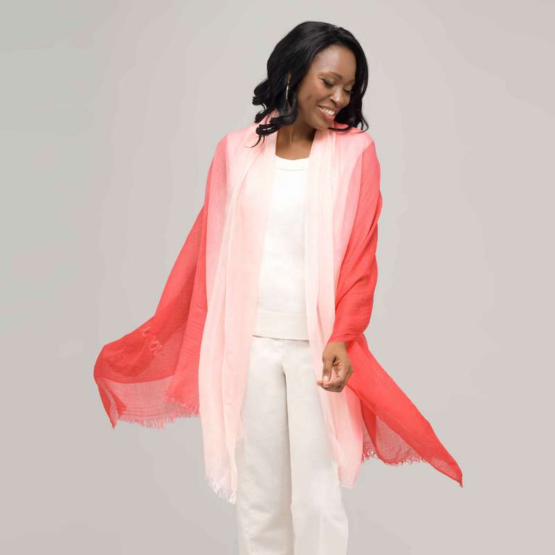 マルチカラースカーフ, グリーン, large image number 0