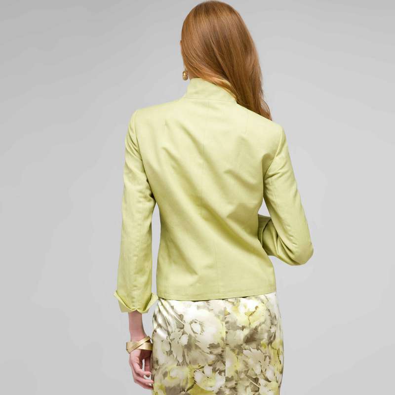 ウォッシャブルリネン 1 つボタンジャケット, ニューディル, large image number 1